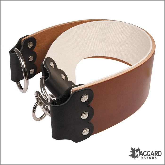 Mountain-Mike-Handmade-Artisan-Chestnut-Leather-English-Bridle-Strop-Mountain-Mikes-3-Inch-2