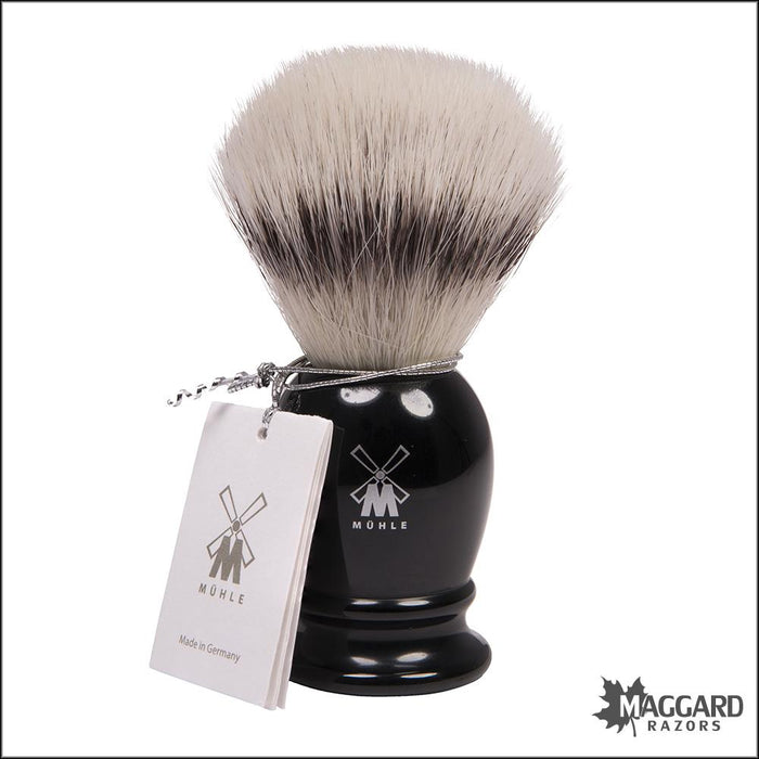 Muhle-39K256-Black-Resin-Silvertip-Fibre-Synthetic-Shaving-Brush-19mm