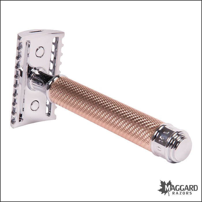 Muhle R41 Rosegold Handle Open Comb DE Safety Razor