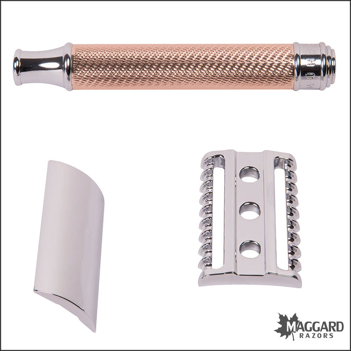 Muhle R41 Rosegold Handle Open Comb DE Safety Razor