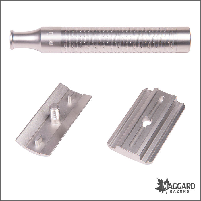 Mühle R94 Rocca Stainless Steel Closed Comb DE Safety Razor, Matte Finish