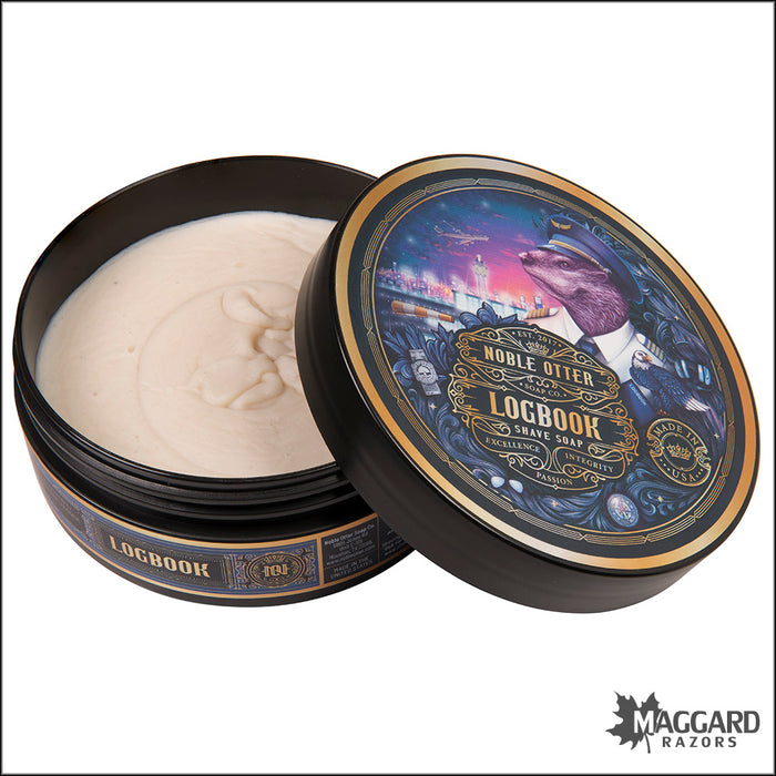 Noble Otter Soap Co. Logbook Shaving Soap, 4oz