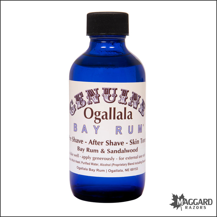 Ogallala Bay Rum and Sandalwood Aftershave Splash, 4oz