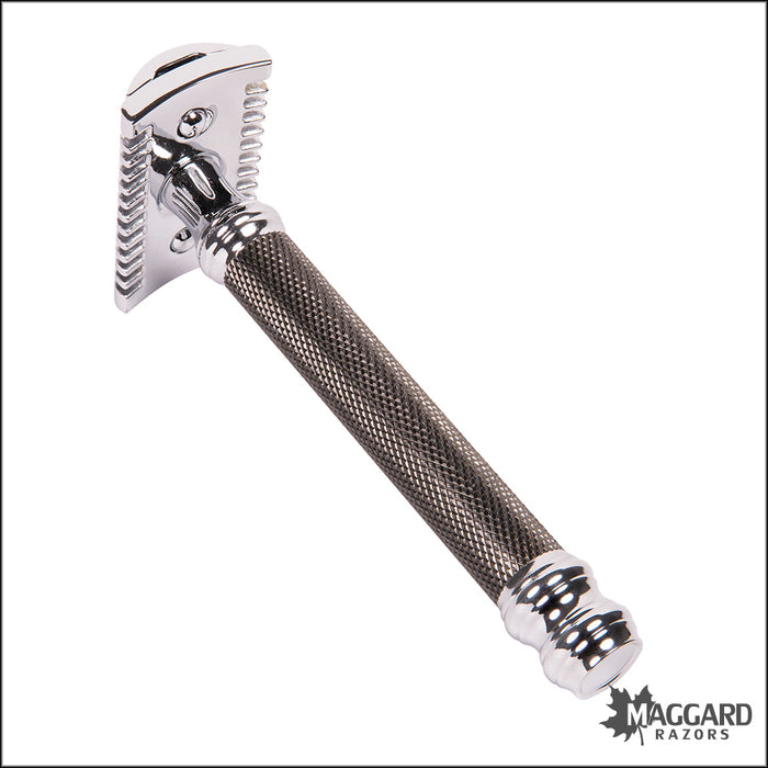 Parker 26C Graphite Dark Gray Open Comb DE Safety Razor