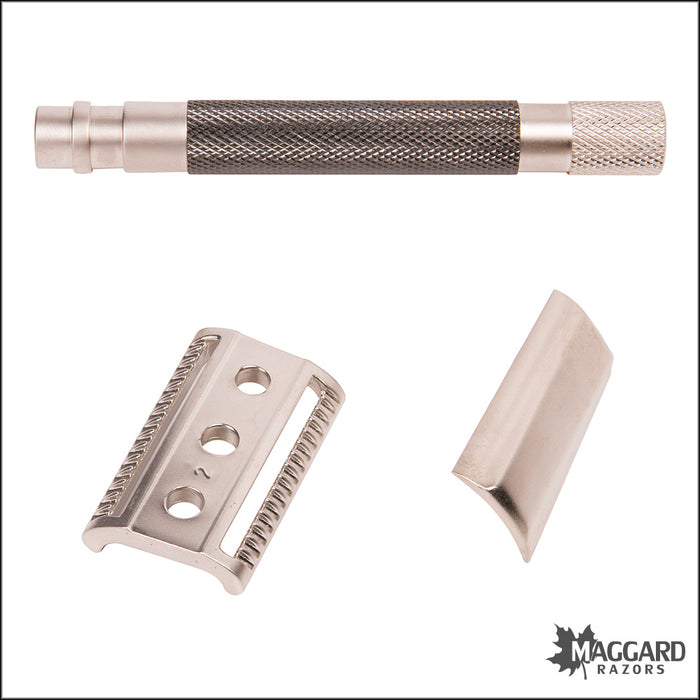 Parker 55SL-GR Graphite Semi Slant DE Safety Razor