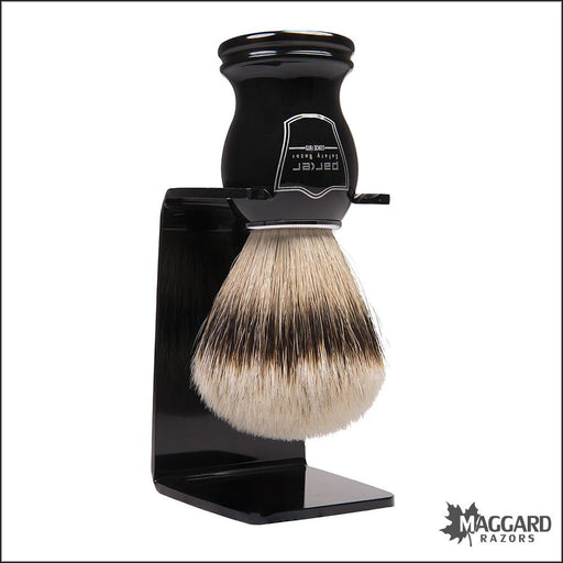 Parker-BHST-Black-Handle-Silver-Tip-Badger-Shaving-Brush-22mm-2