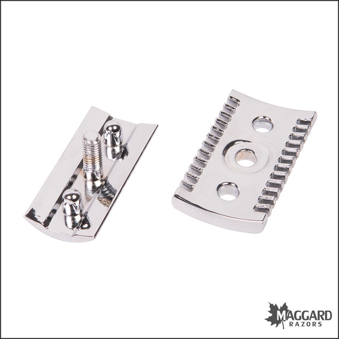 Parker 24C Chrome Handle Open Comb DE Safety Razor