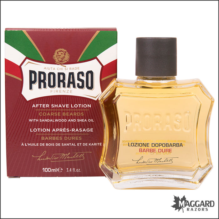 Proraso Sandalwood and Shea Oil Aftershave Splash, 100ml