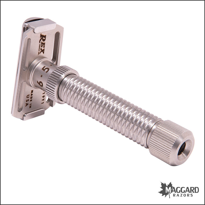 Rex Supply Co. Konsul Slant Adjustable Stainless Steel DE Razor