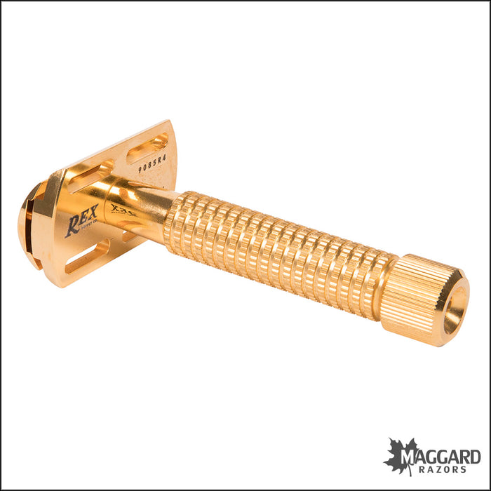 Rex Supply Co. The Envoy Deluxe Gold Closed Comb DE Safety Razor