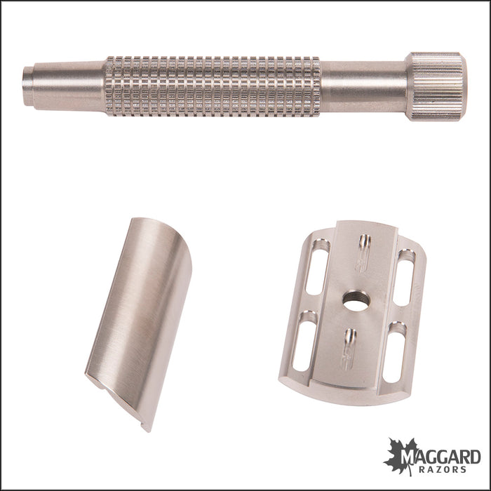 Rex Supply Co. The Envoy XL Stainless Steel Closed Comb DE Safety Razor