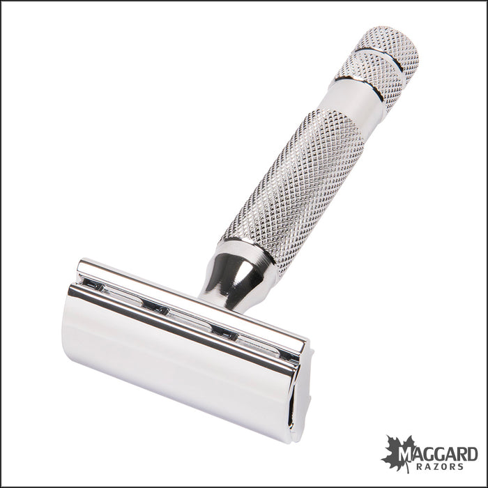 Rockwell Razors 6C White Chrome Adjustable DE Safety Razor
