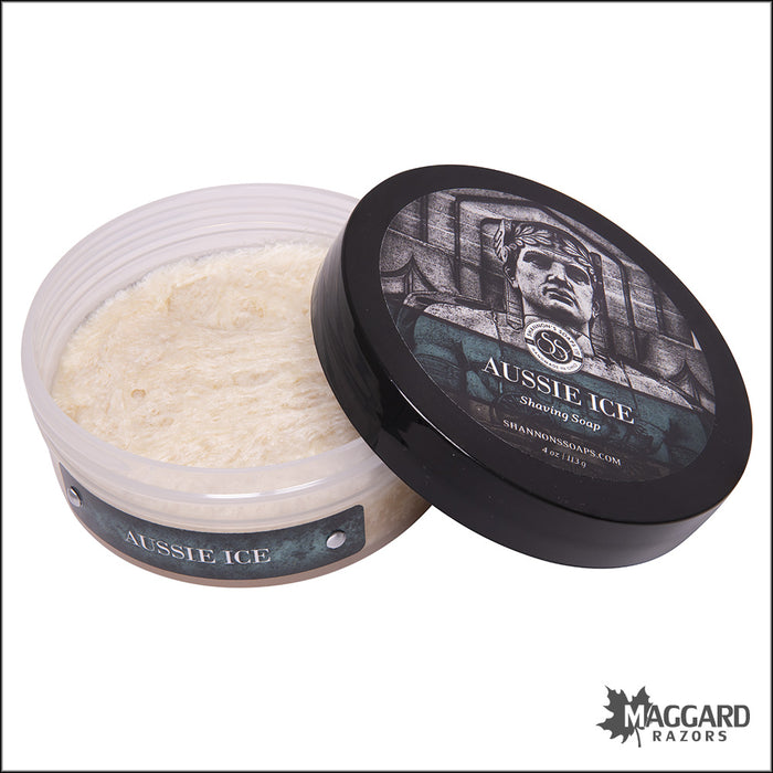 Shannon's Soaps Aussie Ice Tallow Shaving Soap, 4oz