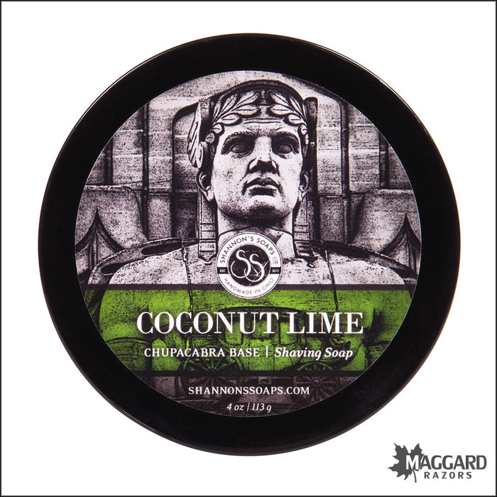Shannon's Soaps Coconut Lime Tallow Shaving Soap, 4oz - Seasonal Release