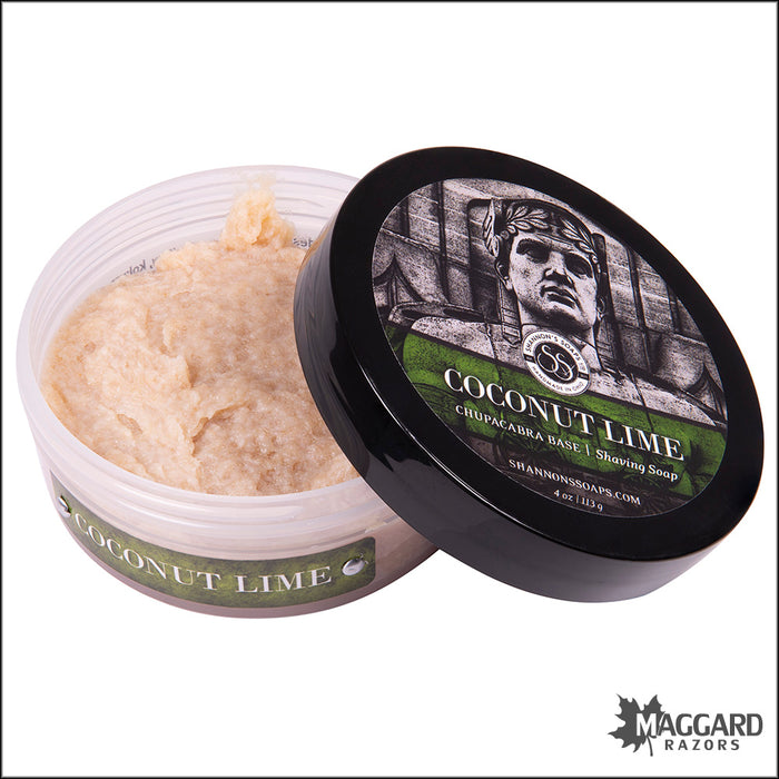 Shannon's Soaps Coconut Lime Tallow Shaving Soap, 4oz - Seasonal Release