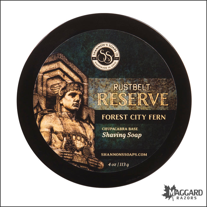 Shannon's Soaps Forest City Fern, Rust Belt Reserve Shaving Soap, 4oz