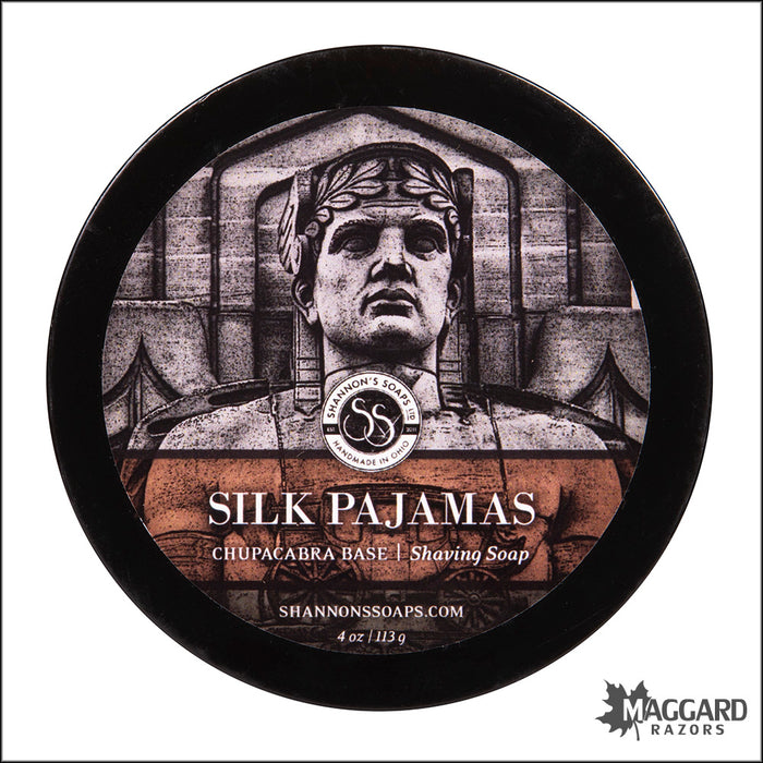 Shannon's Soaps Silk Pajamas Goat Milk Shaving Soap, 4oz - Chupacabra Base