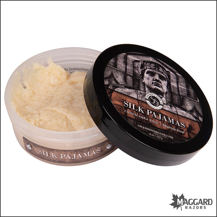 Shannon's Soaps Silk Pajamas Goat Milk Shaving Soap, 4oz - Chupacabra Base