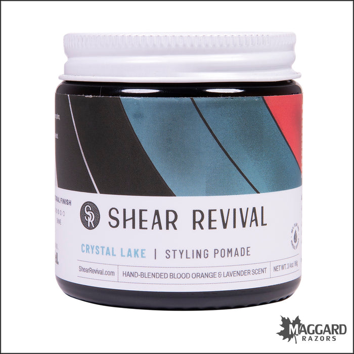 Shear Revival Crystal Lake Water Based Medium Hold Pomade, 3.4oz