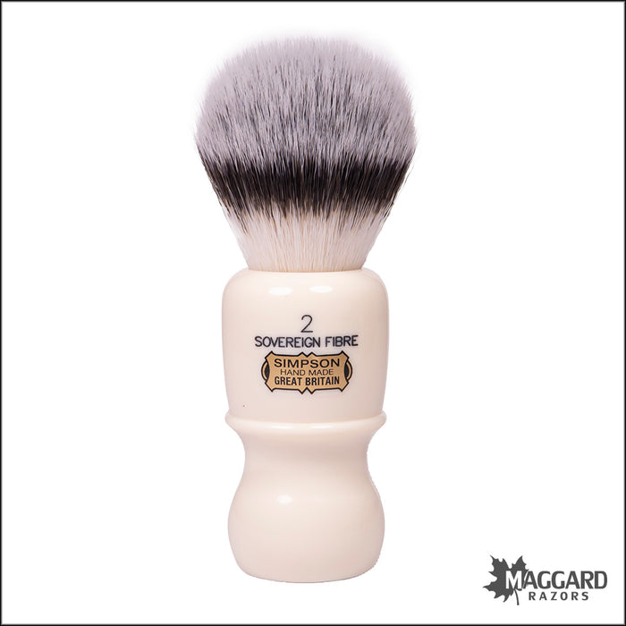 Simpson Captain 2 Sovereign Grade Synthetic Fibre Shaving Brush, 24mm