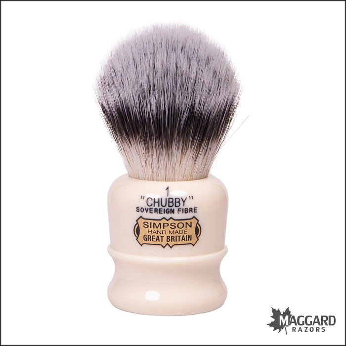 Simpson Chubby 1 Sovereign Grade Synthetic Fibre Shaving Brush, 22mm
