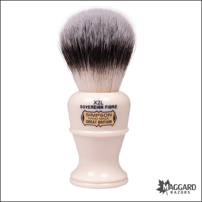 Simpson Colonel X2L Sovereign Grade Synthetic Fibre Shaving Brush, 21mm