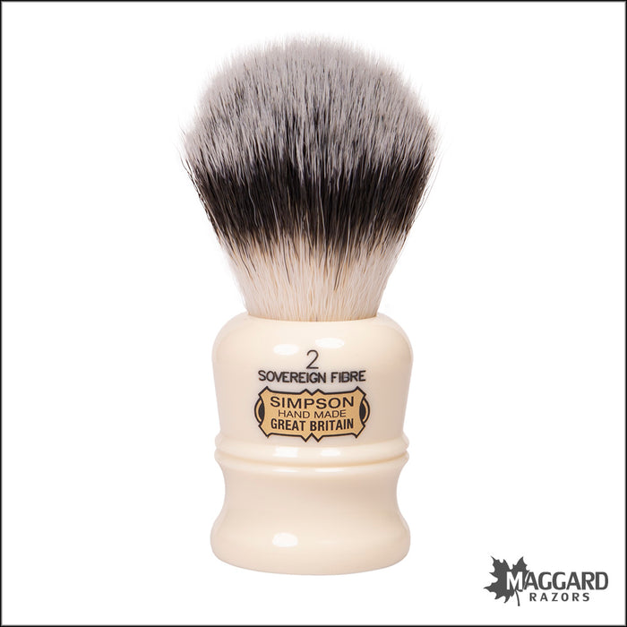 Simpson Duke 2 Sovereign Grade Synthetic Fibre Shaving Brush, 21mm