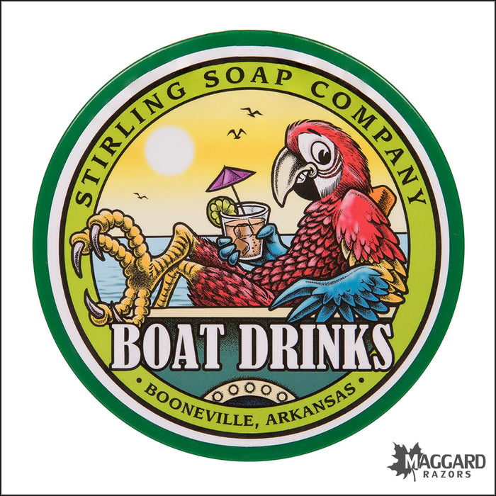 Stirling Soap Co. Boat Drinks Shaving Soap, 5.8oz