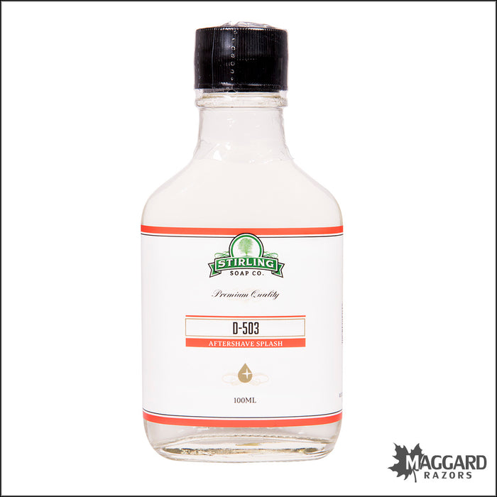 Stirling Soap Co. D-503 Aftershave Splash, 100ml - Seasonal Release