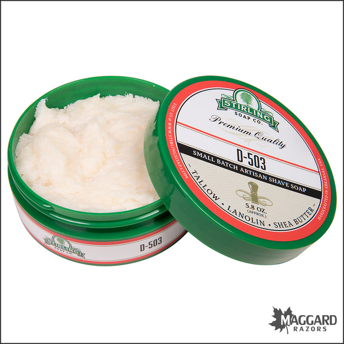 Stirling Soap Co. D-503 Shaving Soap, 5.8oz - Seasonal Release