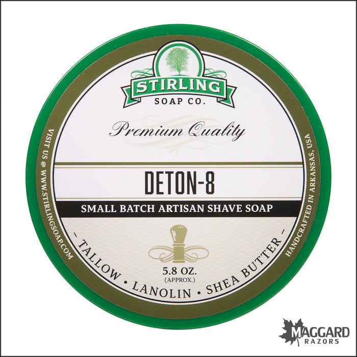 Stirling Soap Co. Deton-8 Shaving Soap, 5.8oz