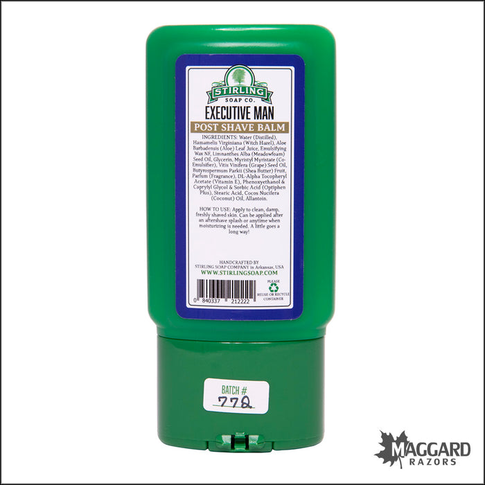 Stirling Soap Co. Executive Man Aftershave Balm, 4oz