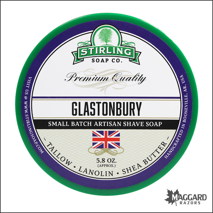 Stirling Soap Co. Glastonbury Shaving Soap, 5.8oz - Seasonal Release
