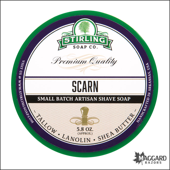 Stirling Soap Co. Scarn Shaving Soap, 5.8oz - Seasonal Release