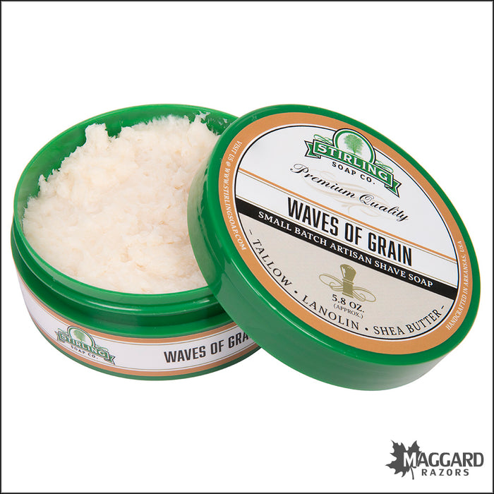 Stirling Soap Co. Waves of Grain Shaving Soap, 5.8oz - Seasonal Release