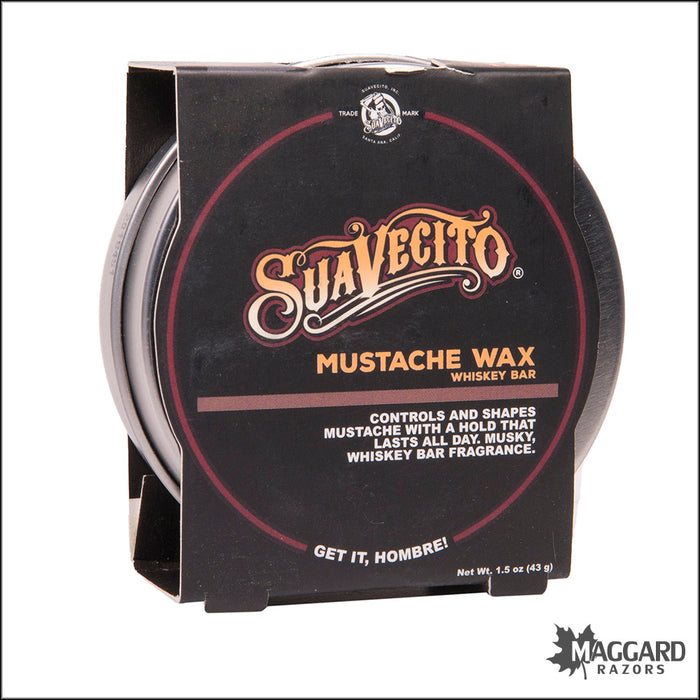 Suavecito Mustache Wax, 1.5oz - Whiskey Bar Scent