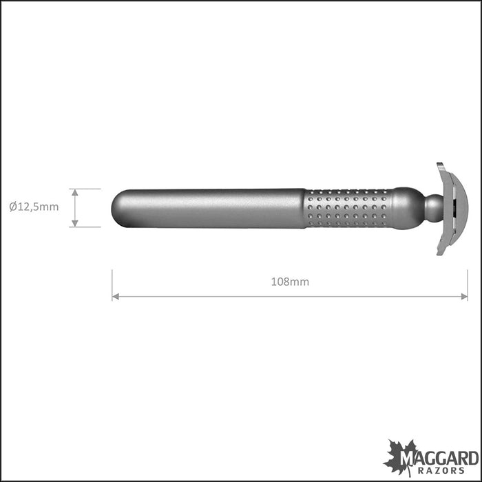 Tatara Razors Masamune Nodachi Titanium Closed Comb DE Safety Razor, Matte Finish