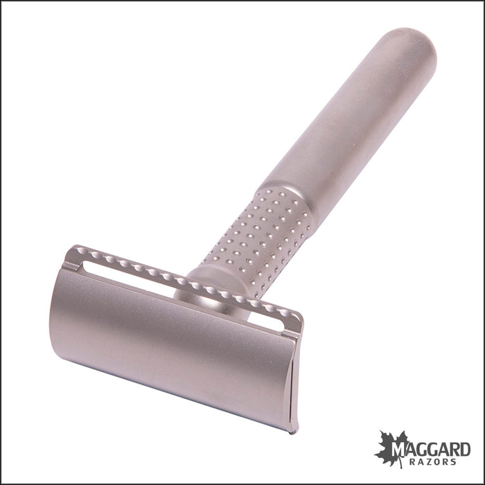 Tatara Razors Masamune Nodachi Titanium Closed Comb DE Safety Razor, Matte Finish