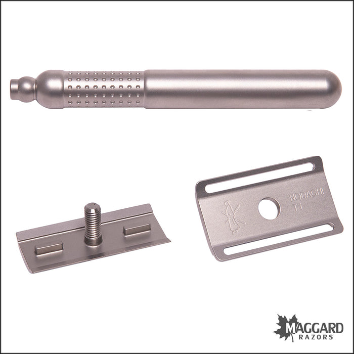 Tatara Razors Masamune Nodachi Titanium Closed Comb DE Safety Razor, Matte Finish