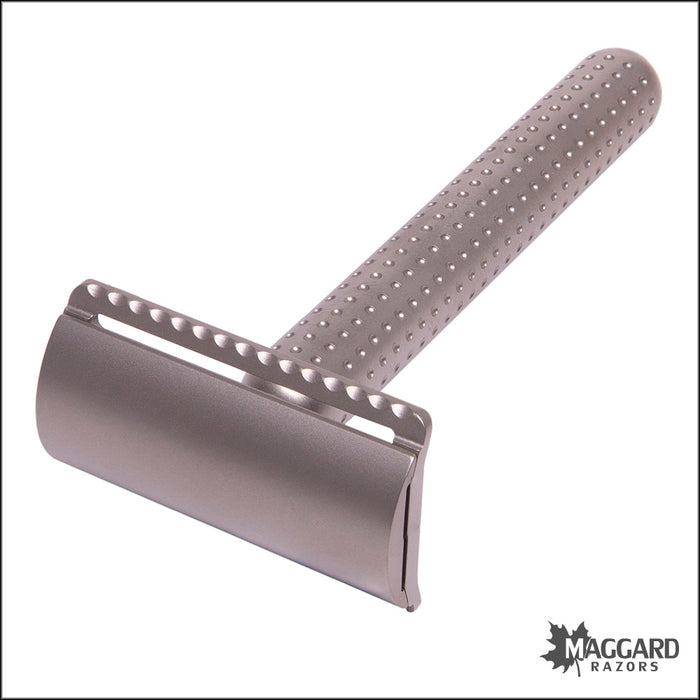 Tatara Razors Masamune Titanium Closed Comb DE Safety Razor, Matte Finish