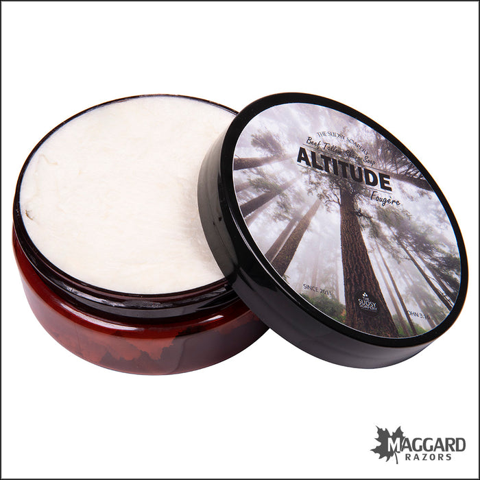 The Sudsy Soapery Altitude Fougère Artisan Tallow Shaving Soap, 5.5oz