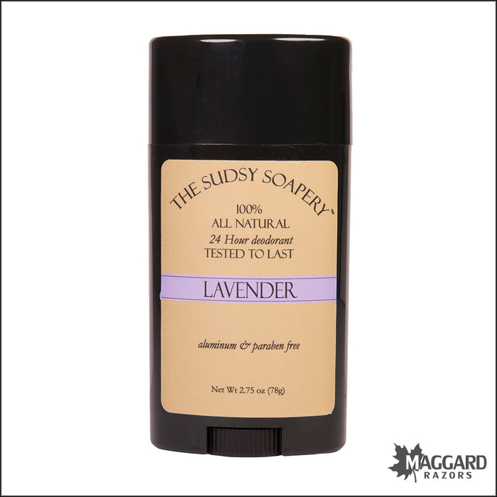 The Sudsy Soapery Lavender Natural Deodorant Stick, 2.75oz