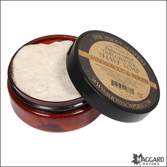 The-Sudsy-Soapery-Sandalwood-and-Myrrh-Artisan-Shaving-Soap-5oz-2