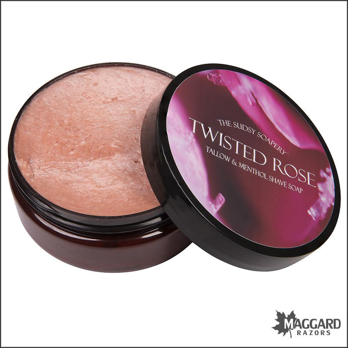 The-Sudsy-Soapery-Twisted-Rose-Artisan-Tallow-Shaving-Soap-5.5oz-2
