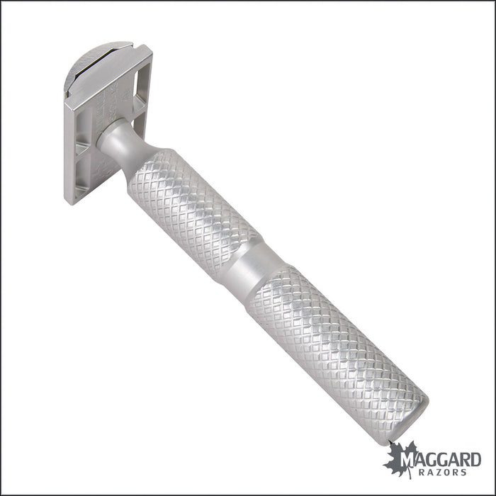 Timeless Razor Model ALSB45 Aluminum DE Safety Razor, with Stand