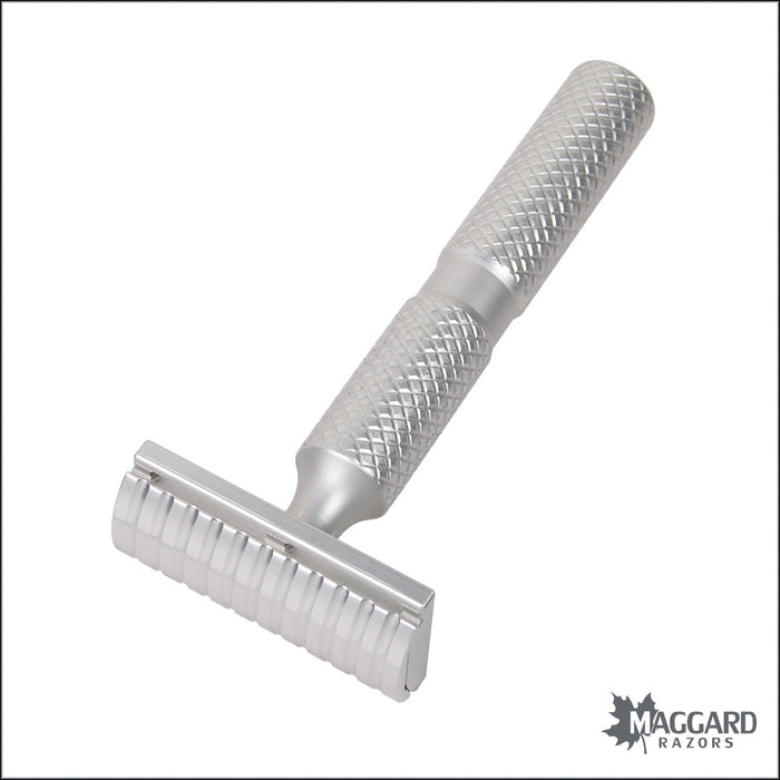 Timeless Razor Model ALSB45 Aluminum DE Safety Razor, with Stand