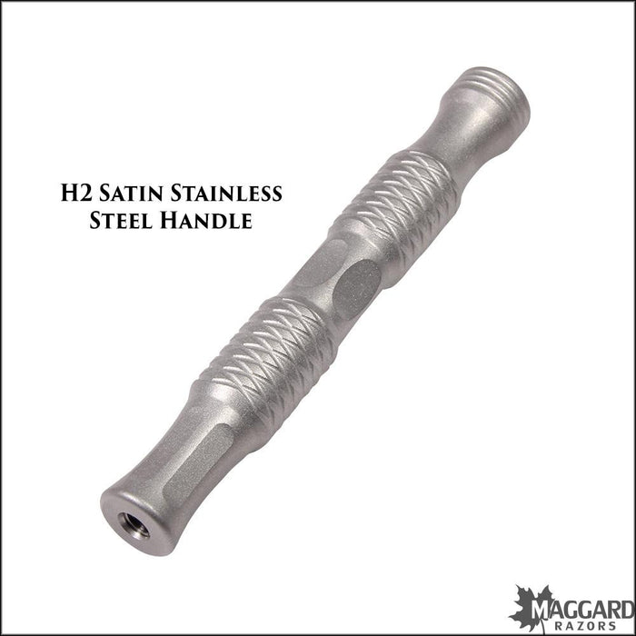 Timeless-Razor-H2-Satin-Stainless-Steel-Safety-Razor-Handle