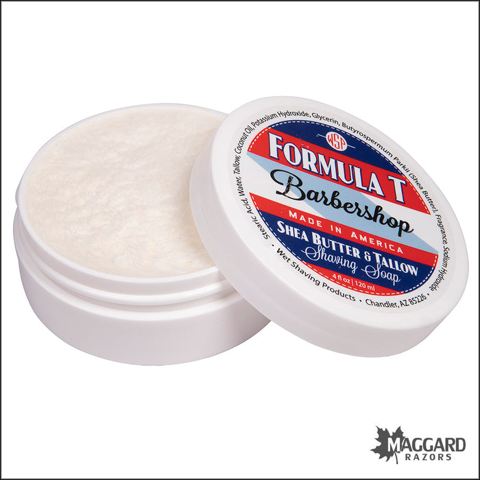 WSP Barbershop Formula T Tallow Shaving Soap, 4oz