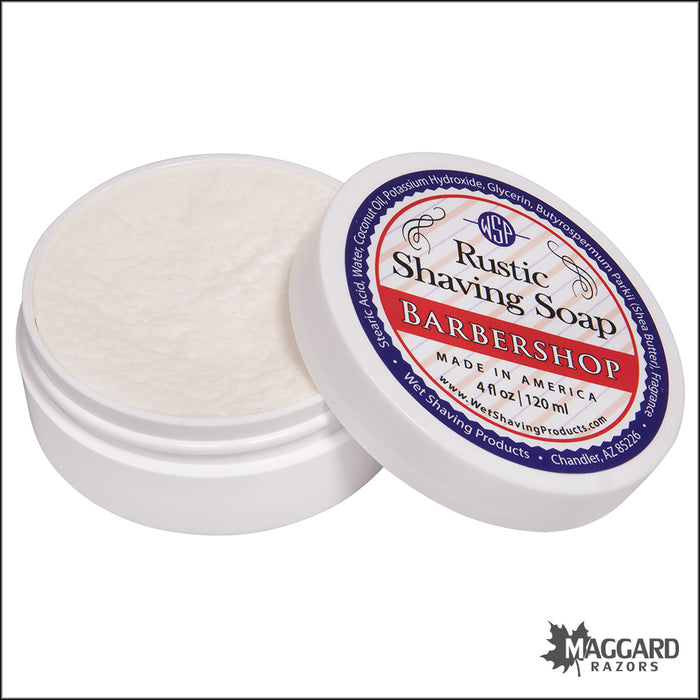 WSP Barbershop Rustic Artisan Shaving Soap, 4oz