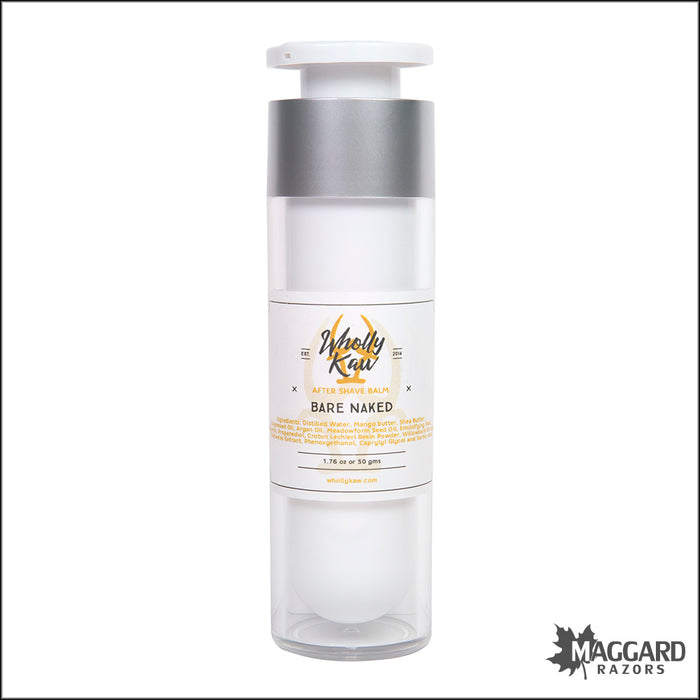 Wholly Kaw Bare Naked Unscented Artisan Aftershave Balm, 50g